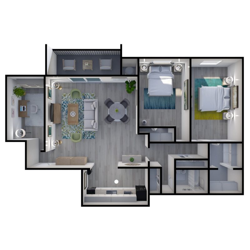 2X1 DEN 1230 SF